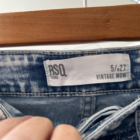 RSQ light blue distressed straight leg jeans  - W 27 - Picture 4 of 14